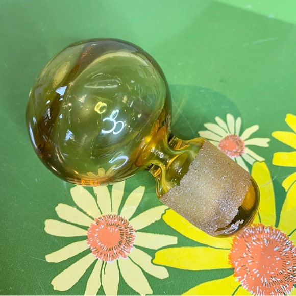 MCM Amber Glass Bottle Stopper - Picture 1 of 8